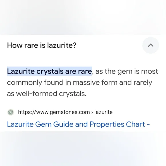 Lazurite Genuine Palm Stone Crystal - Live Show